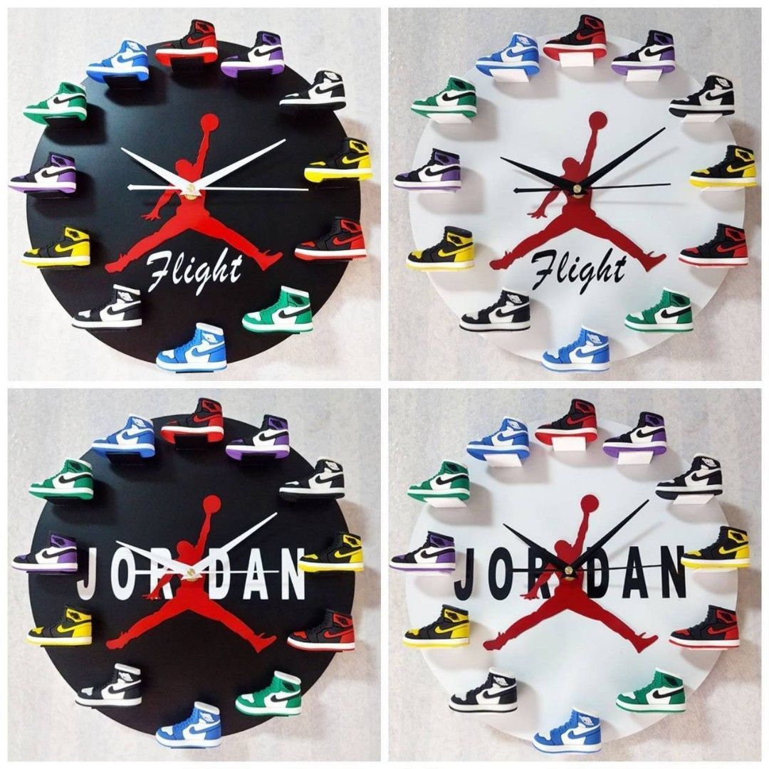 aj 3d sneaker clock