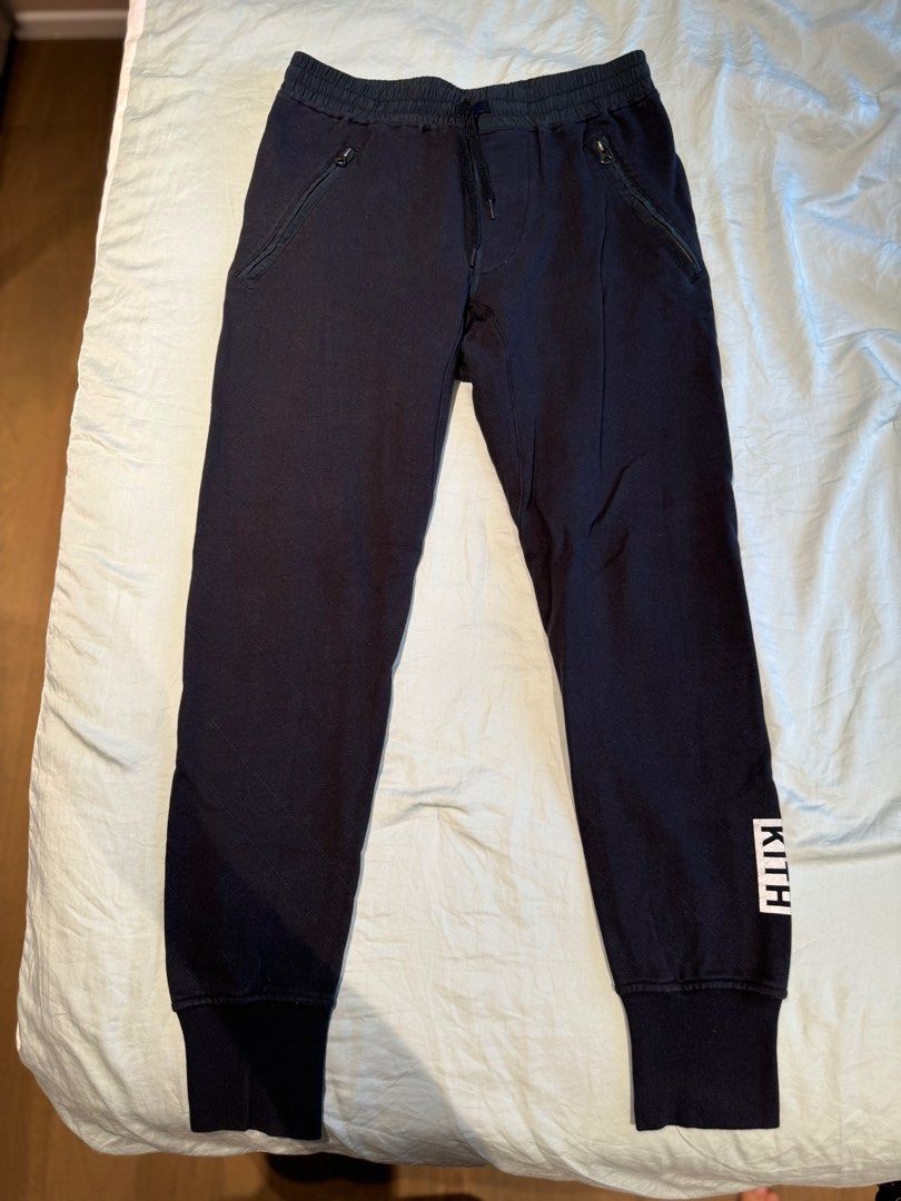 Joggers Pants Kith Publish Navy Blue Black Polka Dots