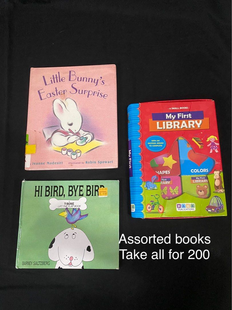 Assorted books (Category: Storybooks) located in Antipolo. Submitted by doki_bake (Listing ID 1330798747, Image 2). Description: Decluttering for more space. My baby loves books, these are heavily used and has flaws/defects but still does its purpose. Kindly see photos and manage expectations.