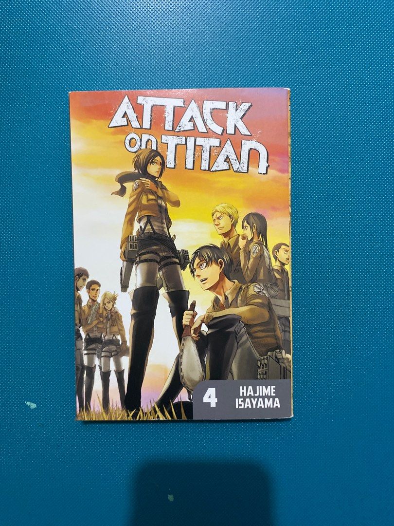 Attack on titan manga volume 3,4,5 and 12, Hobbies &