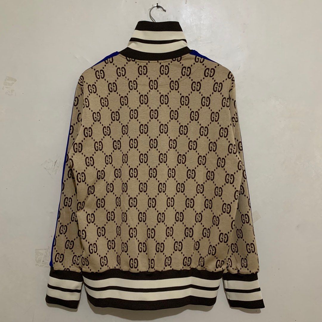Authentic Gucci GG Monogram Jacquard Cotton Jacket
