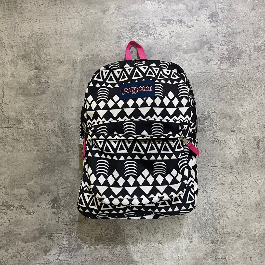 jansport backpack zebra High Stakes - Black Miss Flock Clearance Jansport Jansport Tribal Print
