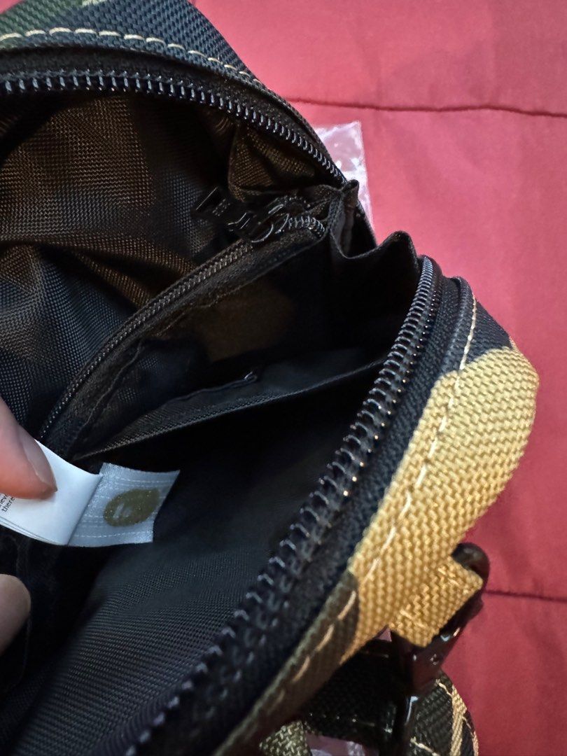 Bape x Cordura sling bag (Category: Sling Bags) located in San Juan City. Submitted by bleasure (Listing ID 1330717749, Image 3). Description: Autuentic Bape x Cordura unisex sling bag purchased in Japan.