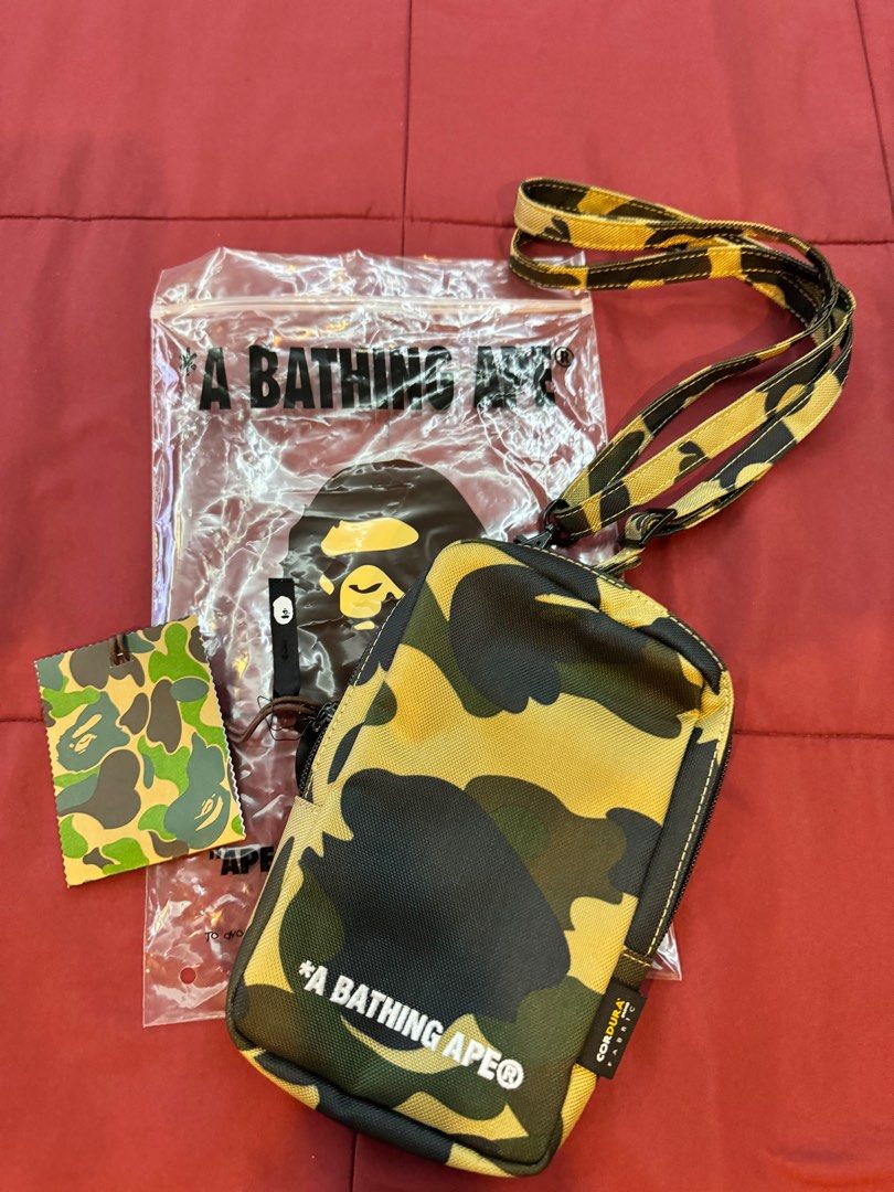 Bape x Cordura sling bag (Category: Sling Bags) located in San Juan City. Submitted by bleasure (Listing ID 1330717749, Image 1). Description: Autuentic Bape x Cordura unisex sling bag purchased in Japan.