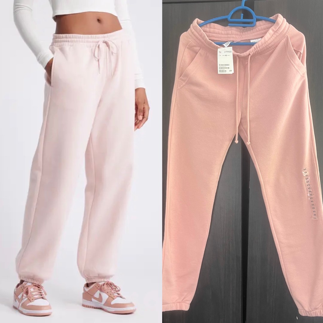 Pink sweatpants h&m online