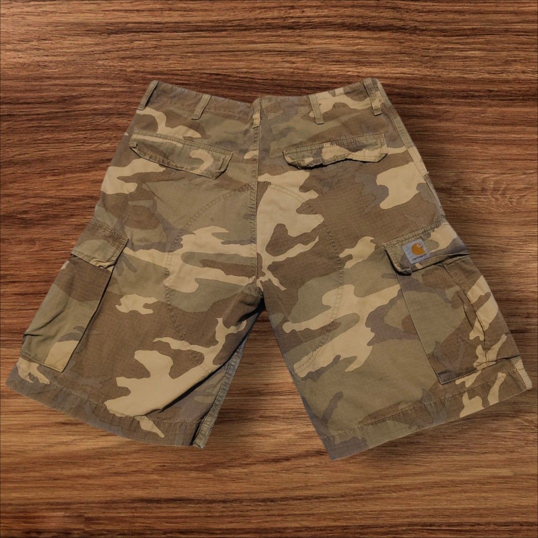 Carhartt Camo Cargo Short Men s Fashion Bottoms Shorts on Carousell