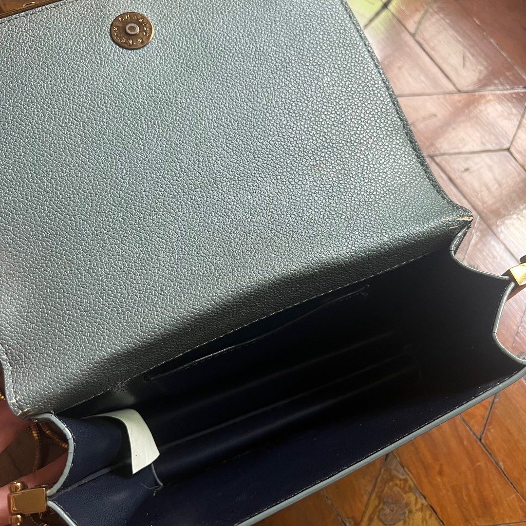 Charles & Keith Blue Charm Detail Bag (Category: Cross-body Bags) located in Quezon City. Submitted by naomenv (Listing ID 1330749840, Image 3). Description: - Color may vary slightly due to lighting (most accurate color is shown in 1st photo) - Bought from a thrift shop in the same condition posted (for about ~₱800) - Worn only once - Star charms have rust or are tarnished - Crossbody chain still in great condition - Negotiable - Message for mor