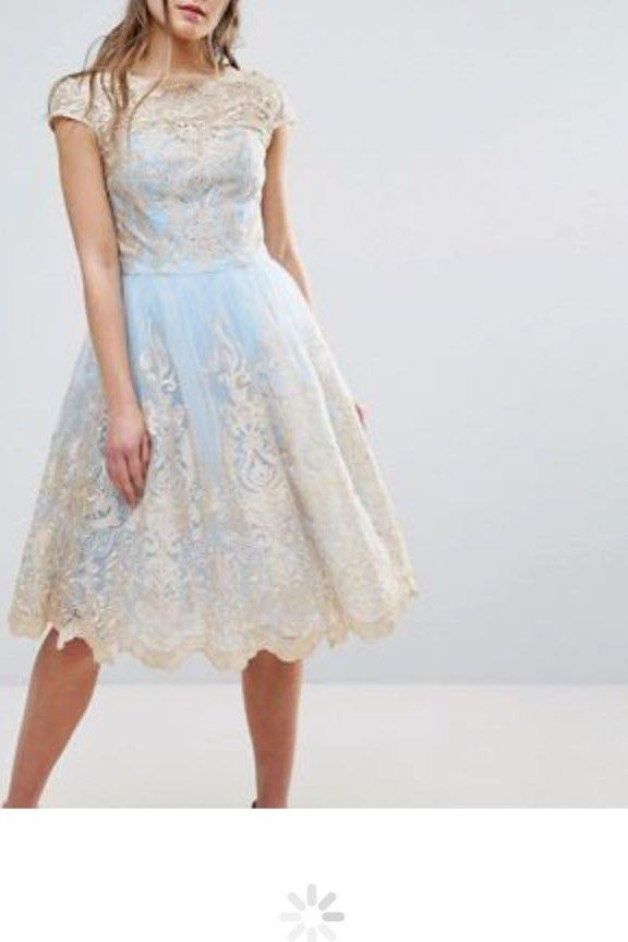 Chi chi london metallic premium lace midi dress, Women's Fashion, Dresses &  Sets, Evening dresses & gowns on Carousell