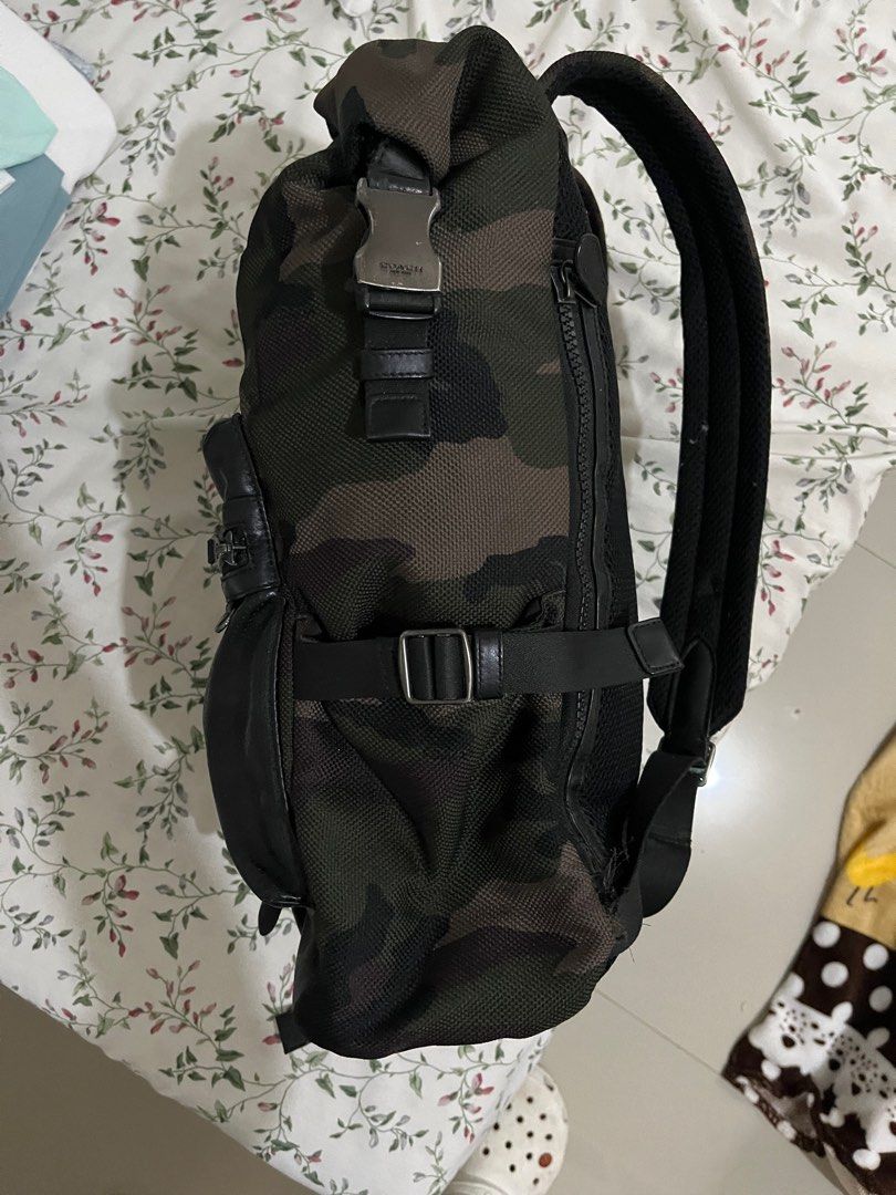 Coach terrain roll top backpack shop