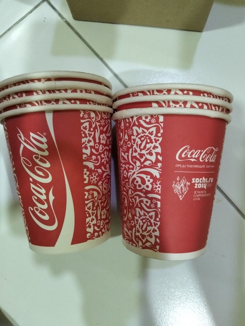 Coca cola coke paper cup, Hobbies & Toys, Collectibles & Memorabilia ...