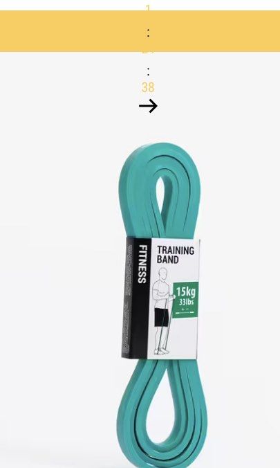 Decathlon resistance band 15kg Sports Equipment Exercise Fitness Weights Dumbbells on Carousell