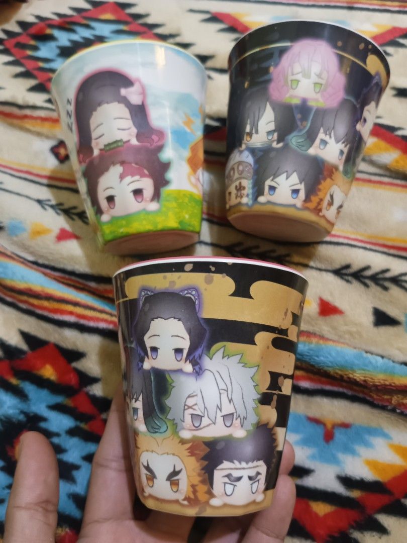 Demon slayer plastic melamine cups (Category: Coffee & Tea Tableware) located in Quezon City. Submitted by markgolveo (Listing ID 1330720654, Image 1). Description: Demon slayer plastic melamine cups.
