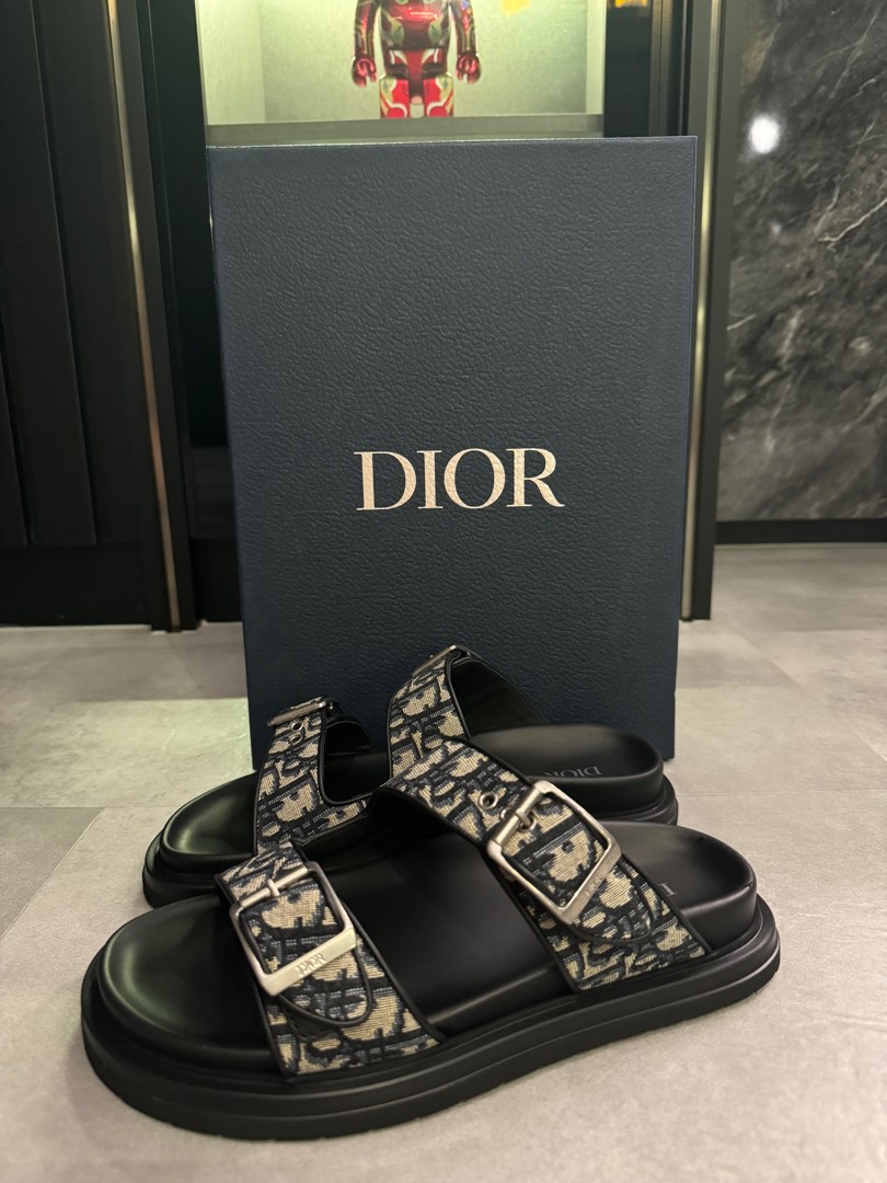 Dior Aqua Double Band Sandal, Luxury, Sneakers Footwear on Carousell