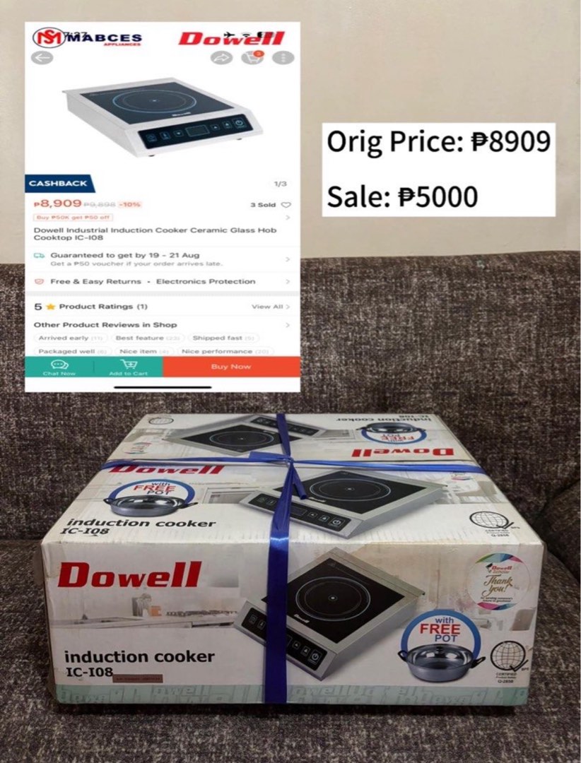 Dowell Induction Cookero, TV & Home Appliances, Kitchen Appliances ...