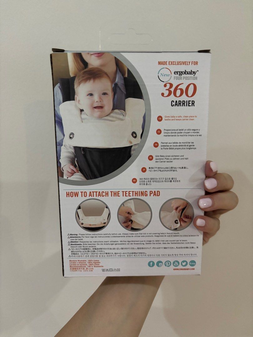 Ergobaby 360 carrier Drool Pad Bib Babies Kids Going Out Carriers Slings on Carousell