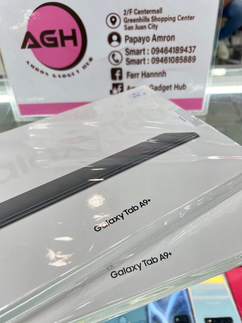 GALAXY TAB A9+ (Category: Android) located in Manila. Submitted by farhanadau39938 (Listing ID 1330778464, Image 2). Description: GALAXY TAB A9+ •128GB/8RAM •BRAND NEW SEALED •1YEAR WARRANTY •100%ORIGINAL •NOT ACTIVATED Follow us on tiktok: www.tiktok.com/@amrongadgethub We deliver right at your doorsteps! *Store Pick-UP *Cash on Delivery door to door *COP LBC Shipping *Same day delivery STORE LOCATED: 2nd floor vmall greenhills shopping center T