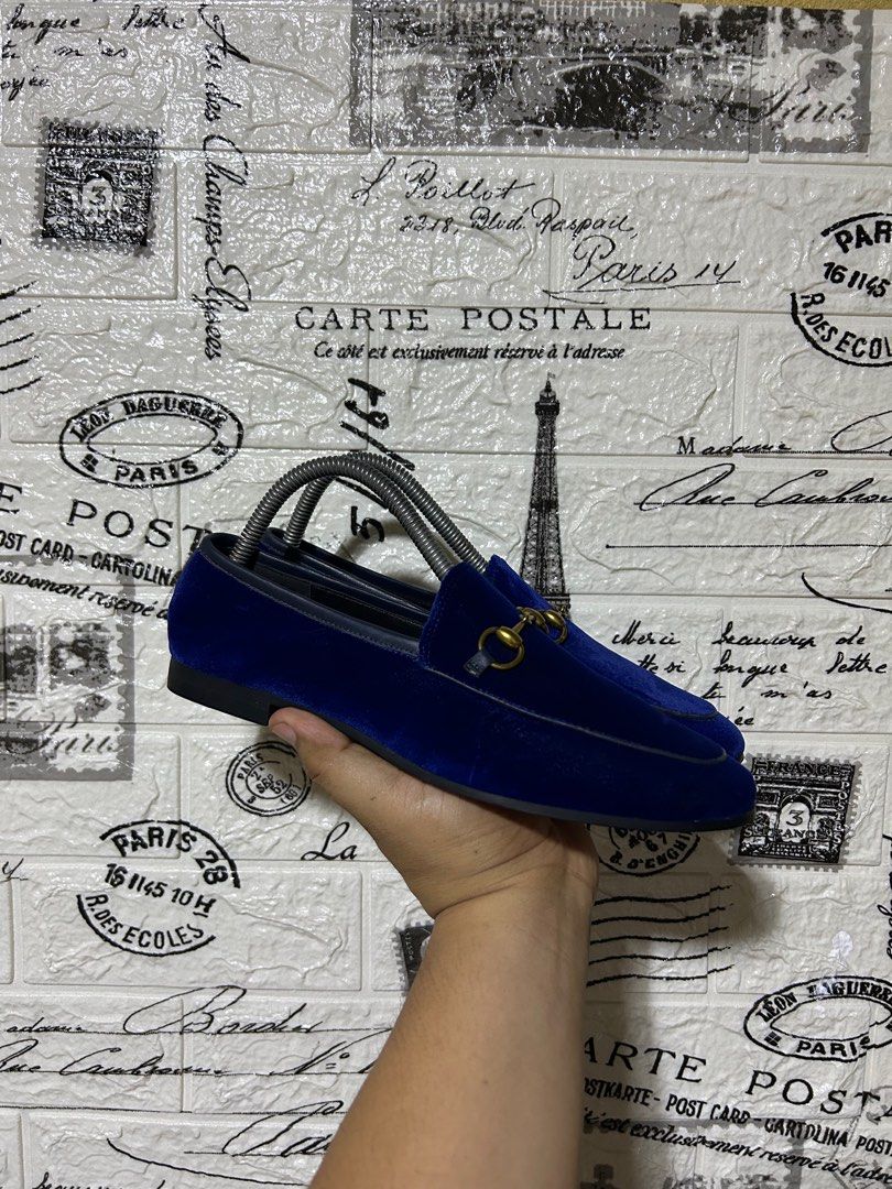 Gucci blue suede sneakers store