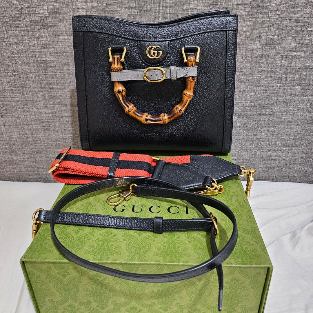 Gucci Diana Small (Category: Luxury Bags & Wallets) located in Manila. Submitted by decluttering_account (Listing ID 1330747968, Image 1). Description: Guaranteed authentic Purchased for 248k in 2022 With box, cards, receipt, and two straps.