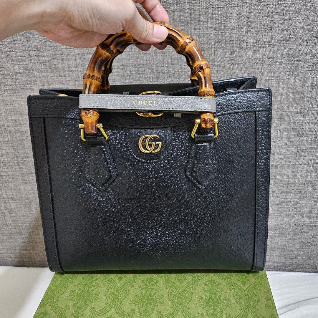 Gucci Diana Small (Category: Luxury Bags & Wallets) located in Manila. Submitted by decluttering_account (Listing ID 1330747968, Image 2). Description: Guaranteed authentic Purchased for 248k in 2022 With box, cards, receipt, and two straps.