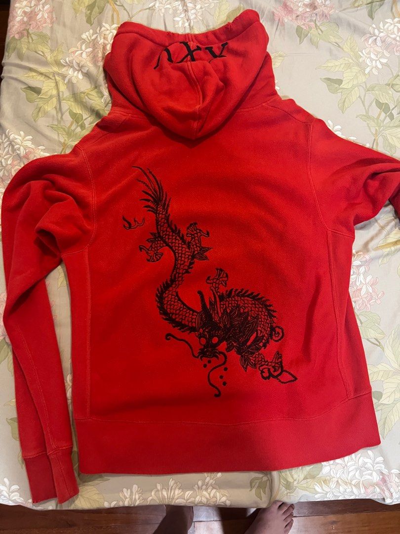 Gucci red dragon hoodie cheap