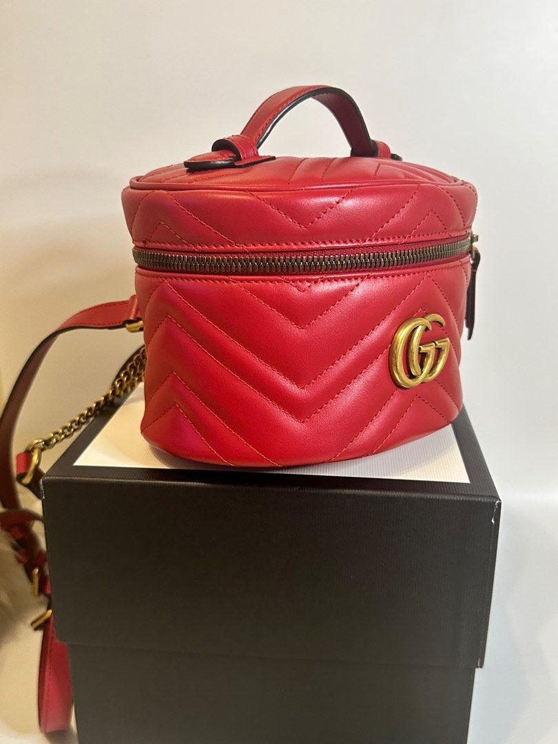 Gucci marmont backpack red 2025