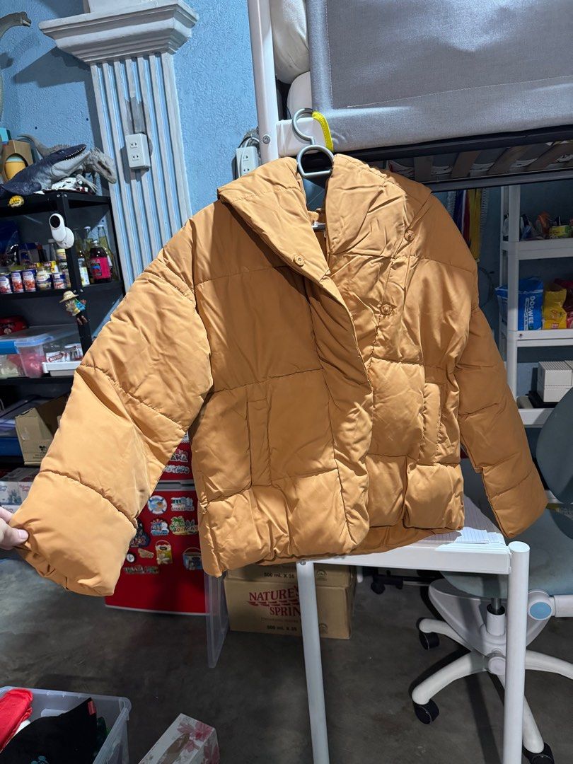 H&m orange puffer jacket clearance