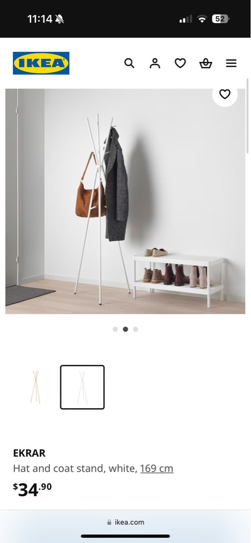 Ikea EKRAR clothes hanger rack stand Furniture Home Living Furniture Shelves Cabinets Racks on Carousell