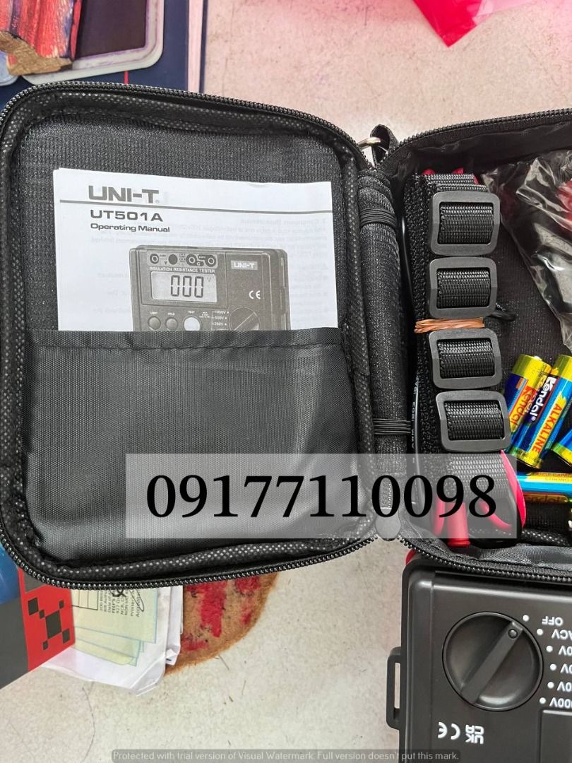 Insulation RESISTANCE TESTER (Category: Construction & Building Materials) located in Manila. Submitted by joeyroque09 (Listing ID 1330772573, Image 2). Description: Item: INSULATION RESISTANCE TESTER Specs: UT501A Qty: 1 Price: 7,199.