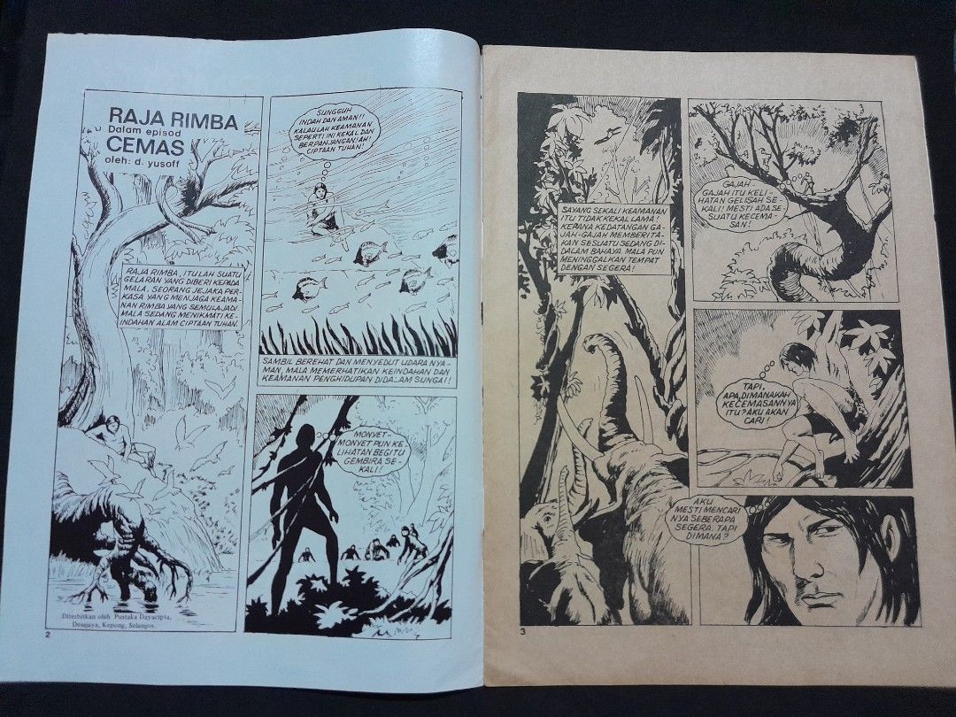 Retro Rimba Magazine Komik klasik Raja rimba, Hobbies & Toys, Books & Magazines, Comics ...