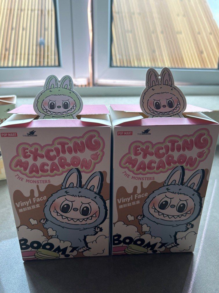 LABUBU ラブブ Exciting Macaron Soy Milk Labubu The Monsters Exciting Macaron Vinyl Face Series Soy