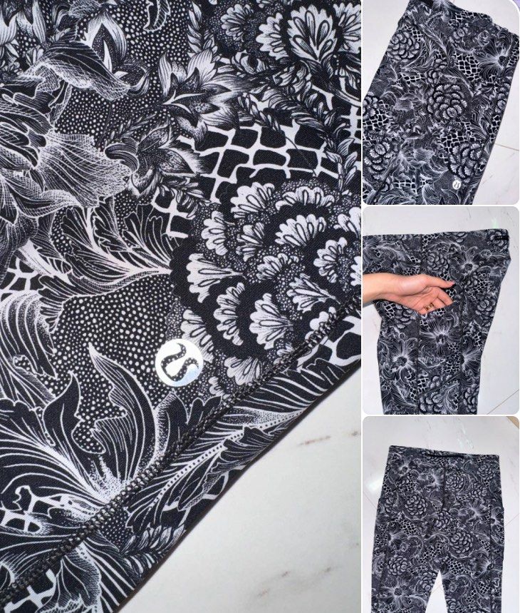 Lululemon floral print leggings clearance