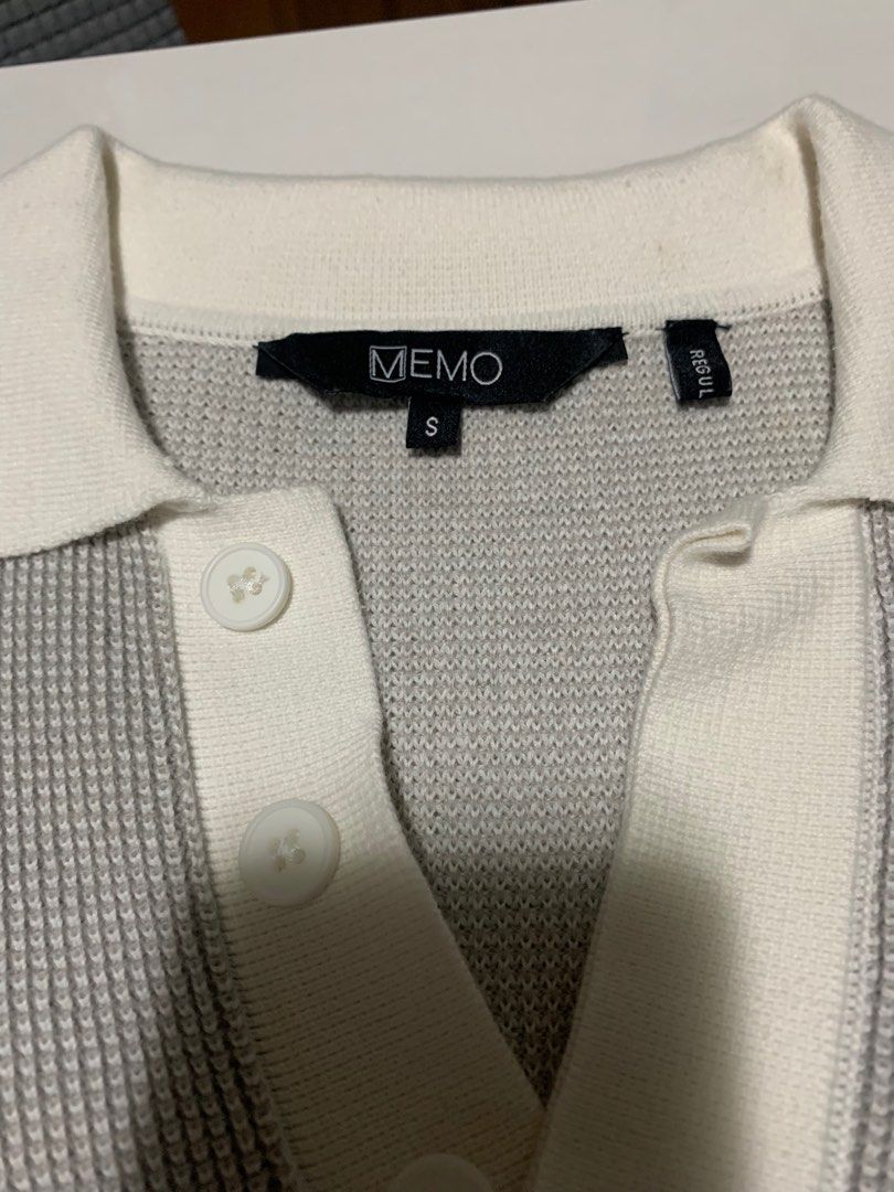Memo Knitted Polo Tee (Category: Tshirts & Polo Shirts ) located in Baguio. Submitted by 25thlu (Listing ID 1330834762, Image 2). Description: Memo Knitted Polo Tee Condition:10/10 Dimes:19x27 S but fits M-L Bought for ₱1,900 at Memo for wedding purposes 1x used .