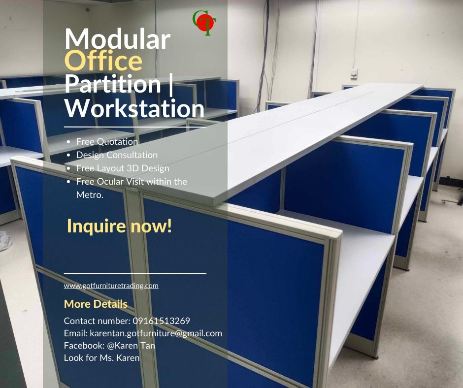 Modular Workstations Office Partitions Office Table / Furnitures