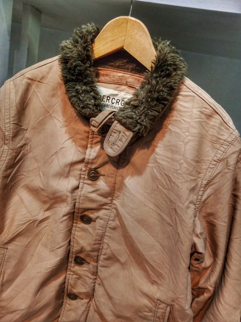 N1 Deck Jacket by Abercrombie Fesyen Pria Pakaian Baju Luaran di Carousell