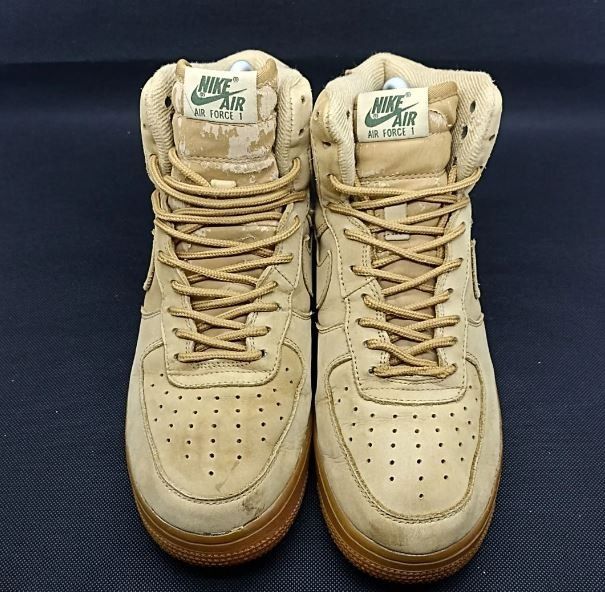 Nike Air Force High LV8 GS Wheat, Fesyen Pria, Sepatu Sneakers