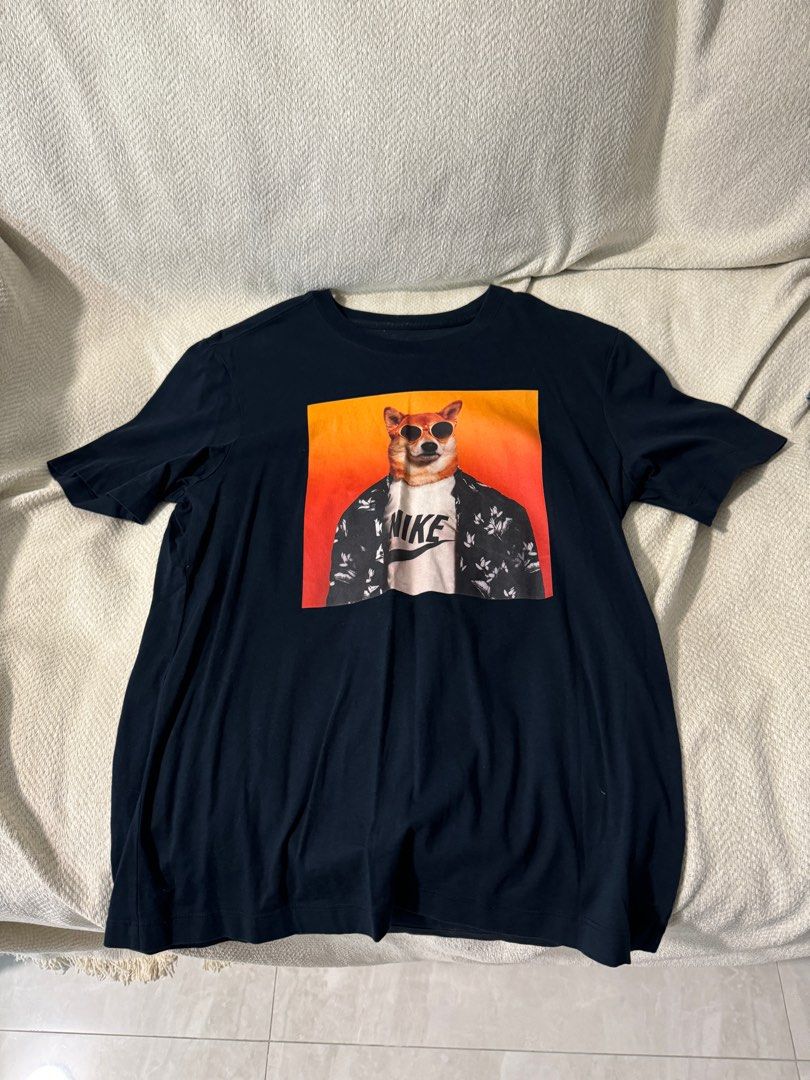 Nike Shiba Inu tee size medium men Men s Fashion Tops Sets Tshirts Polo Shirts on Carousell