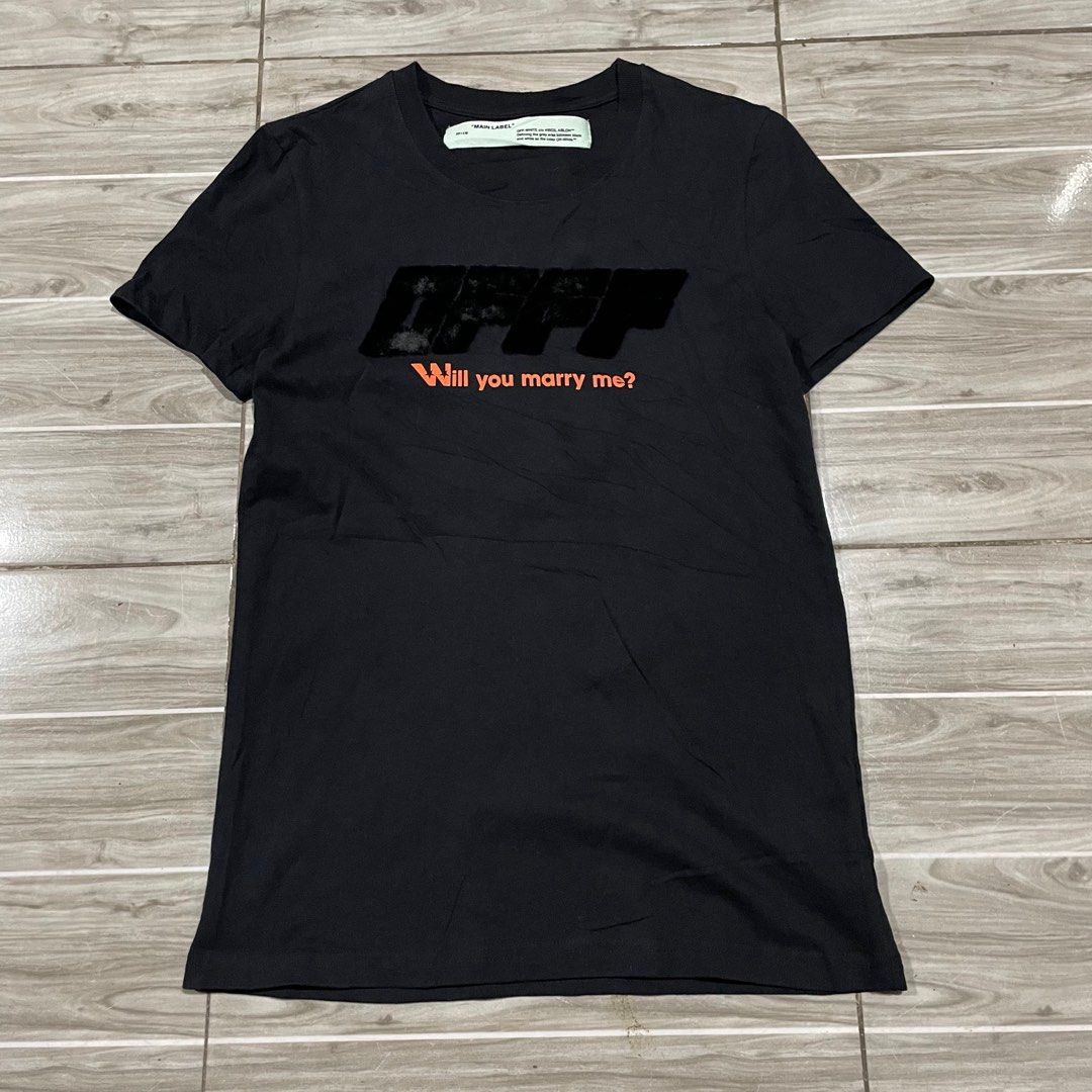 Off White Will you marry me Women s Fashion Tops Blouses on Carousell