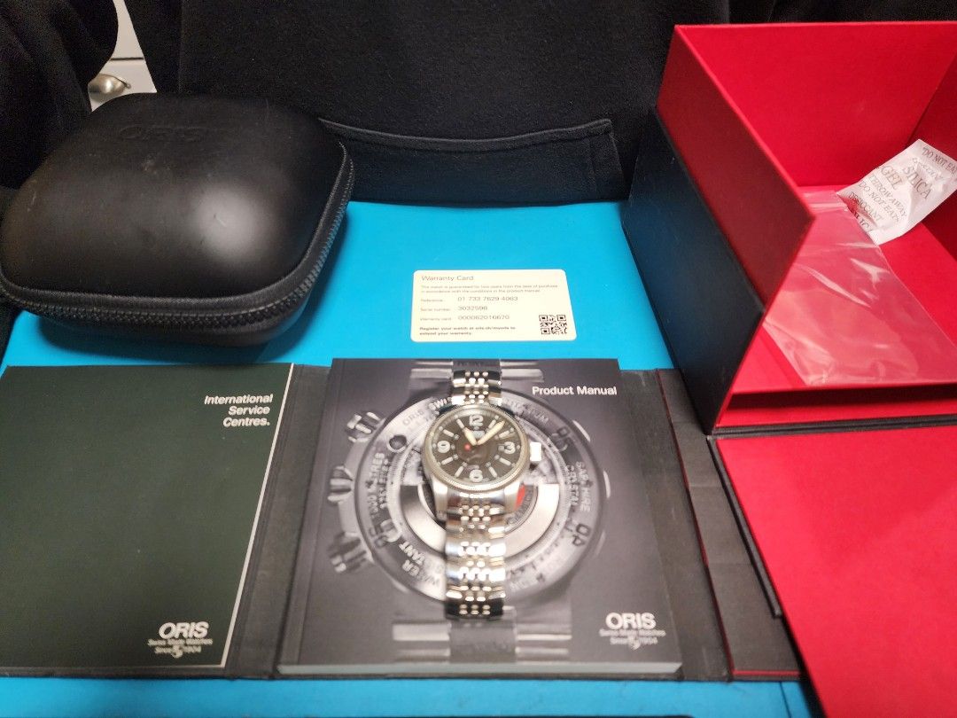 Oris BC Swiss Hunter Team (Category: Luxury Watches) located in Quezon City. Submitted by biroselvarietytrading (Listing ID 1330711610, Image 2). Description: Oris BC Swiss Hunter Team PS edition 44mm Bnew with waranty as seen last pic Swiss made Automatic Complete set and links Price neg.