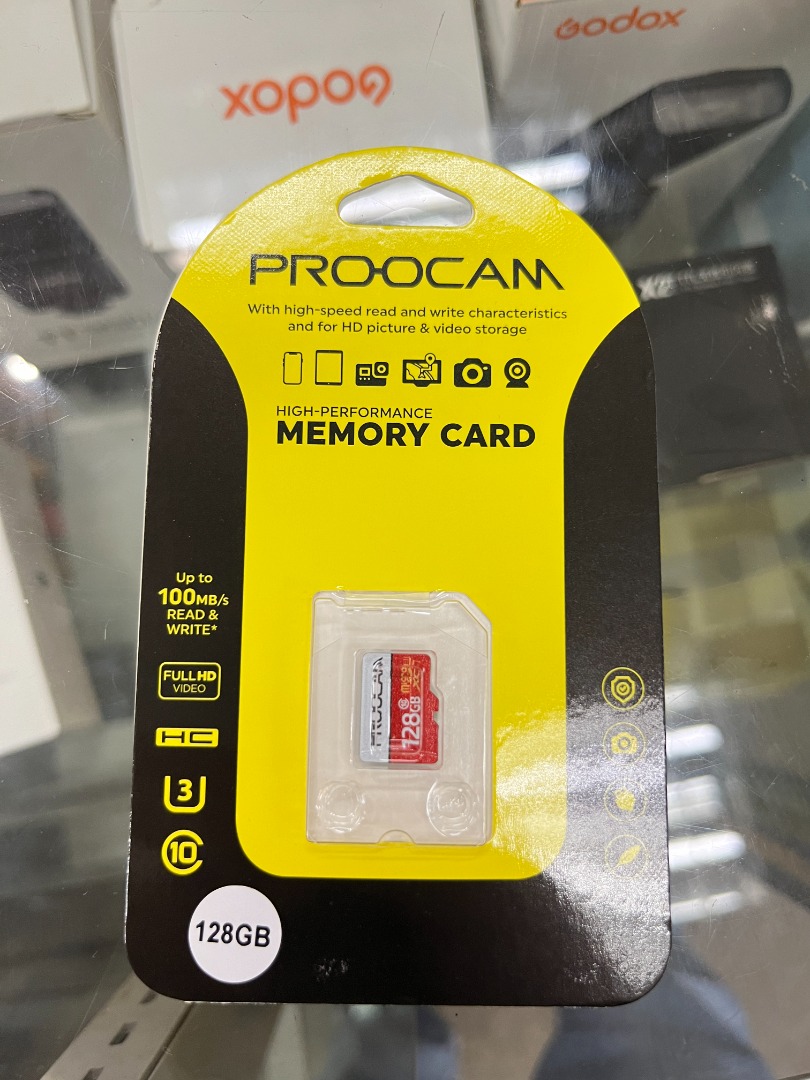Proocam Micro SD Memory Card 128GB Support 4K Camera Camcorder Dashcam ...