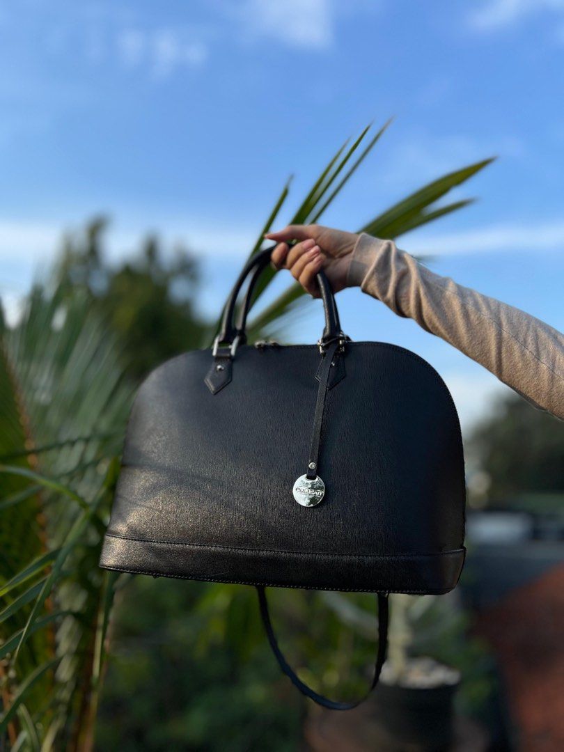 Pulicati Satchel Bag Black, Fesyen Wanita, Tas Dompet di Carousell