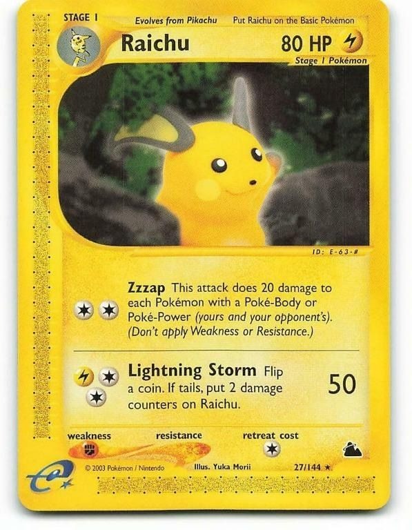Pokemon Skyridge E-Series Singles - Non-Holo - Near Mint - English - 2003 WOTC