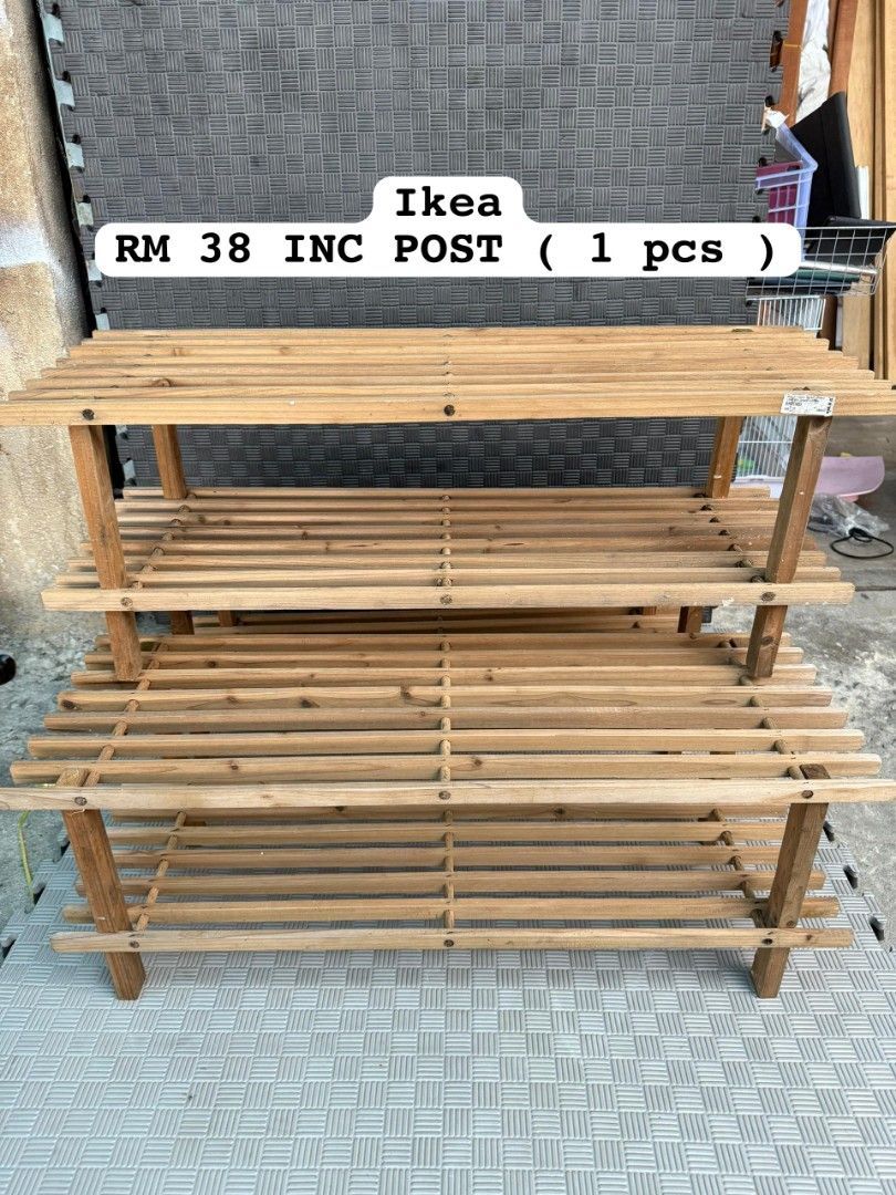 Rak kasut Ikea Furniture Home Living Furniture Shelves Cabinets Racks on Carousell