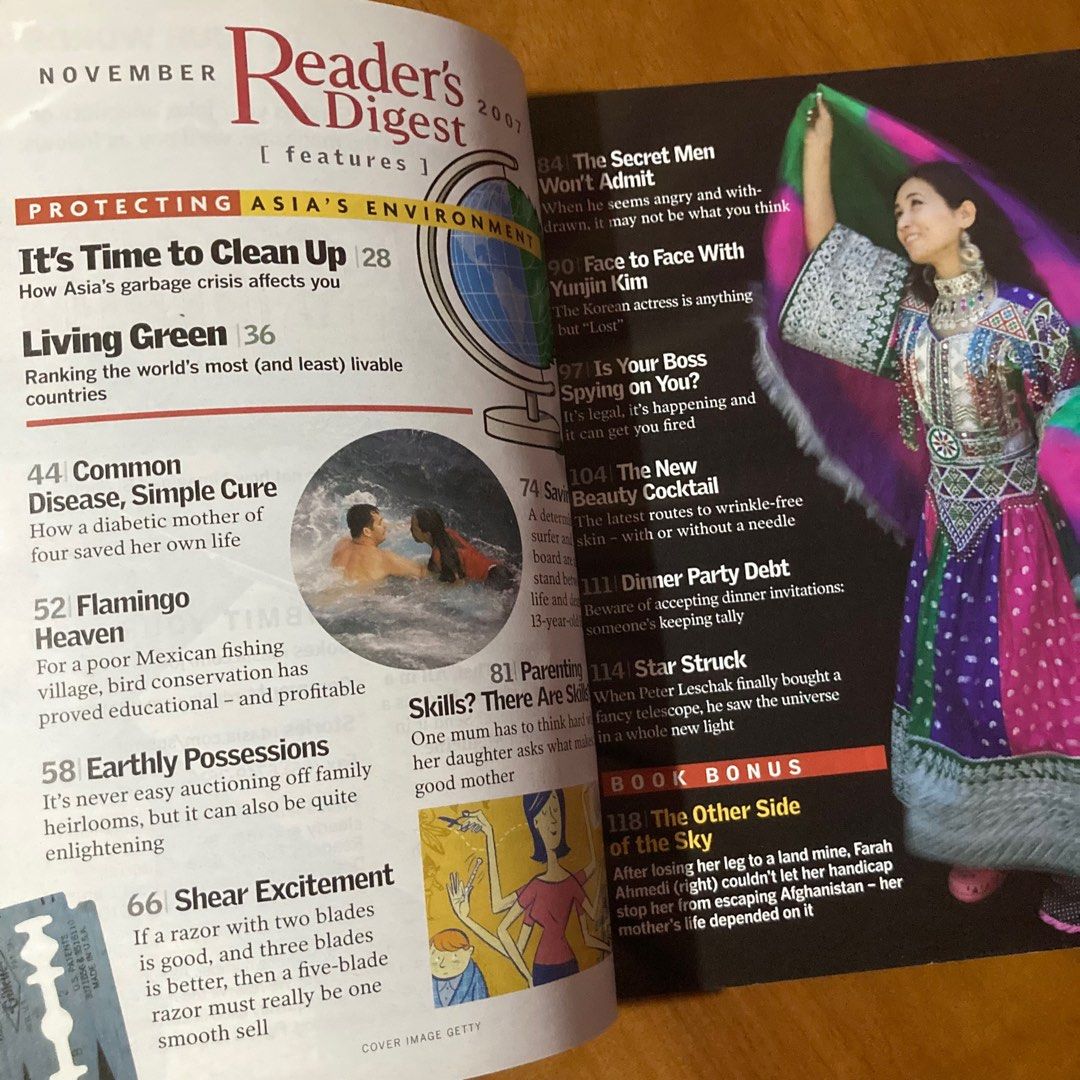 Reader’s Digest November 2007 (Category: Magazines) located in Mandaluyong City. Submitted by booksforkeeps (Listing ID 1330775095, Image 2). Description: Subscriber’s copy Good reading condition.