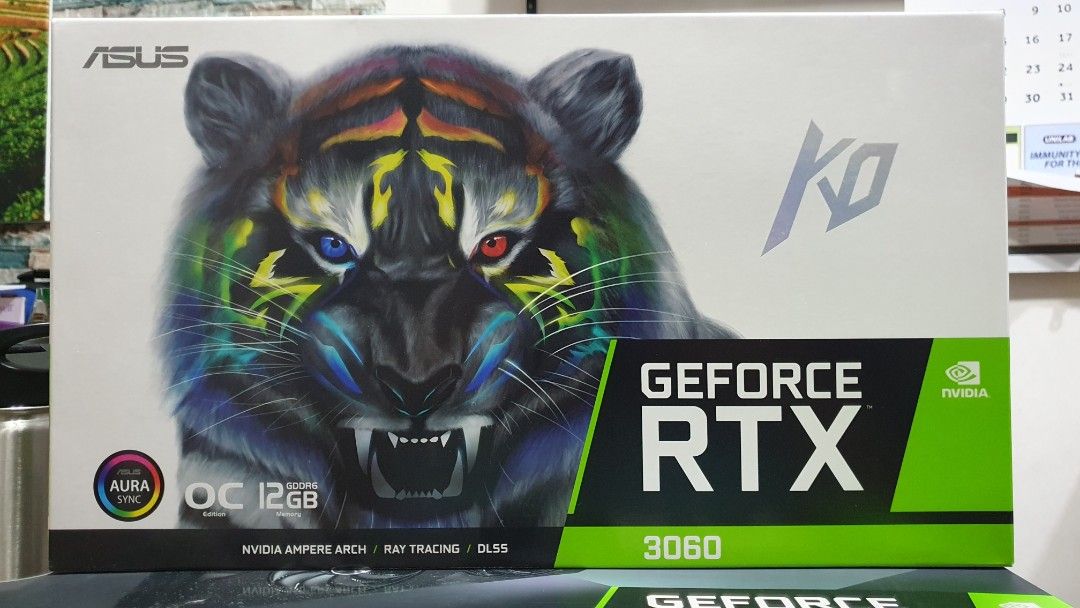 RTX 3060 KO OC 12GB (Category: Computer Parts) located in Makati City. Submitted by cyberzone777 (Listing ID 1330874846, Image 1). Description: The price is negotiable. The GPU was like new and only used once and kept in the box to preserved. This gpu is rare in the market. It’s a KO overclocked limited edition..