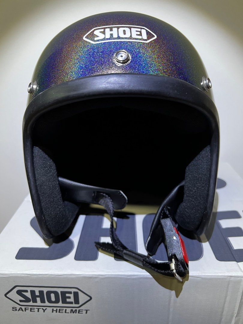 reconditioned shoei helmets RF-1400 Helmet along with a dual Shoei Vintage TJ-301 (Reconditioned)