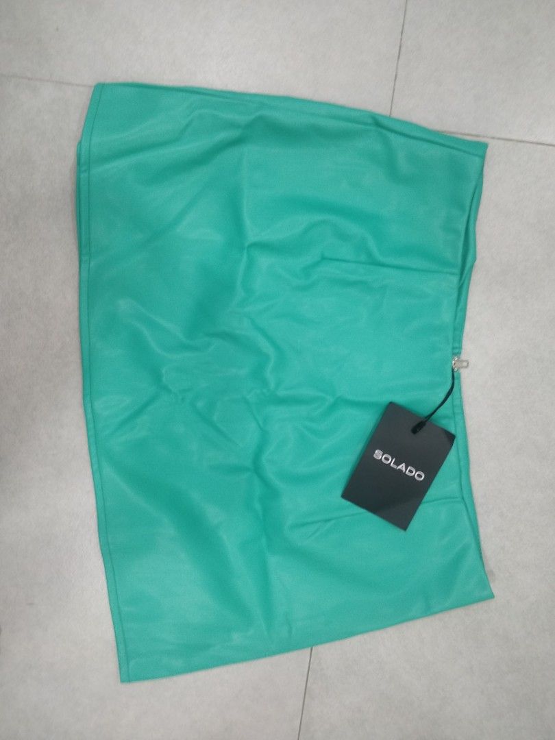 Solado soft leather skirt SALE (Category: Skirts) located in Quezon City. Submitted by new_order (Listing ID 1330797063, Image 1). Description: Nice with tag Fits medium sized frames 26-28waistlines.