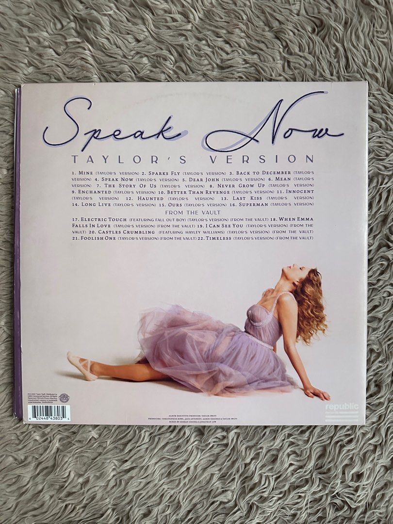 Speak Now Taylor’s Version Vinyl (Category: Vinyls) located in Cavite. Submitted by jozra (Listing ID 1330710160, Image 2). Description: Speak Now Taylor’s Version Owner is a TS fan, but badly needs cash.