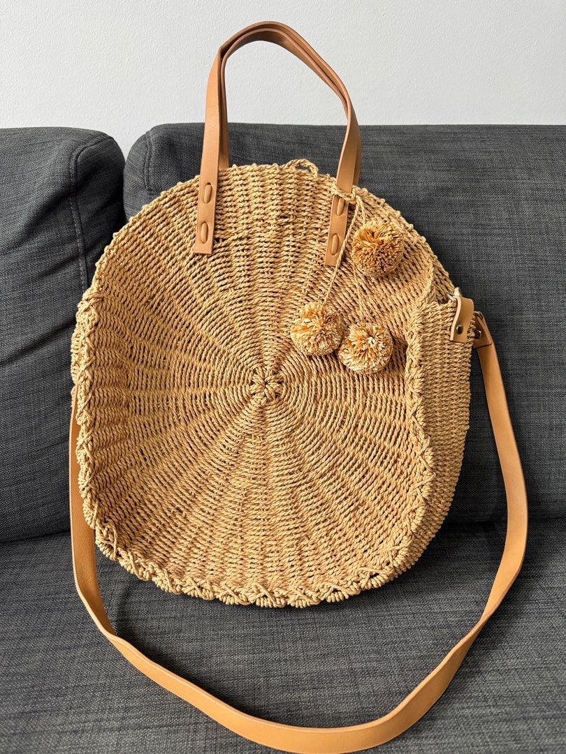 Round rattan bag sportsgirl top