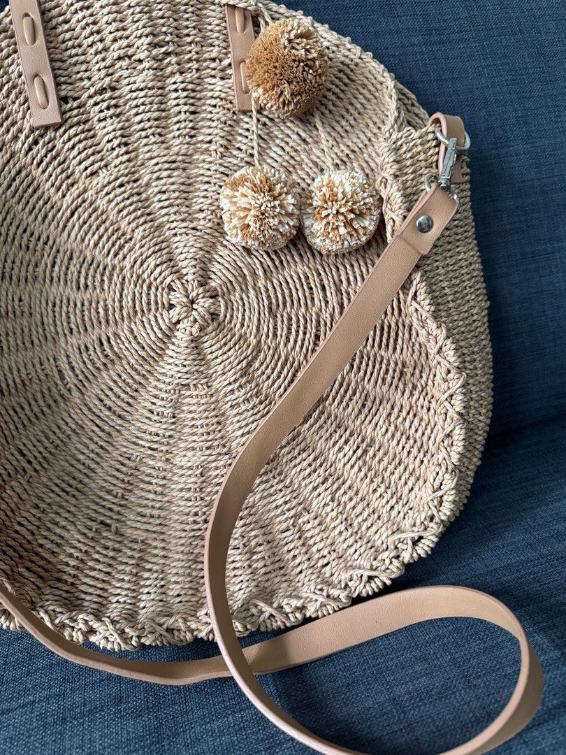 Sportsgirl straw bag sale