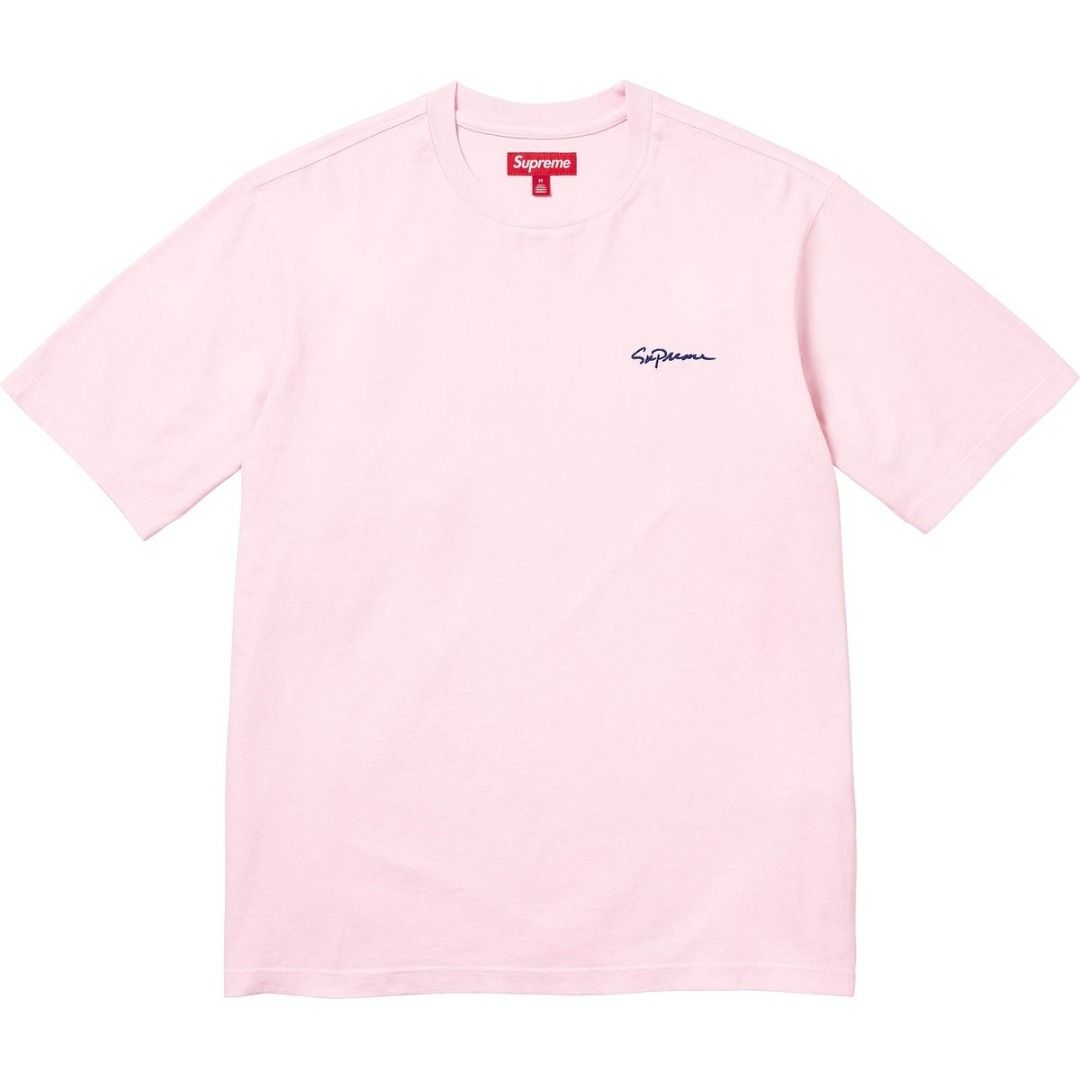 supreme classic script logo washed top tee fw 24 week 9 New York Mail direct from supreme Men s Fashion Tops Sets Tshirts Polo Shirts on Carousell